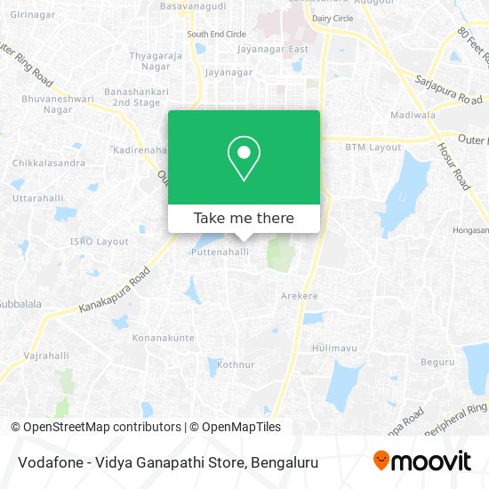 Vodafone - Vidya Ganapathi Store map