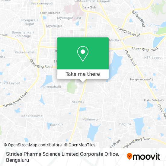 Strides Pharma Science Limited Corporate Office map