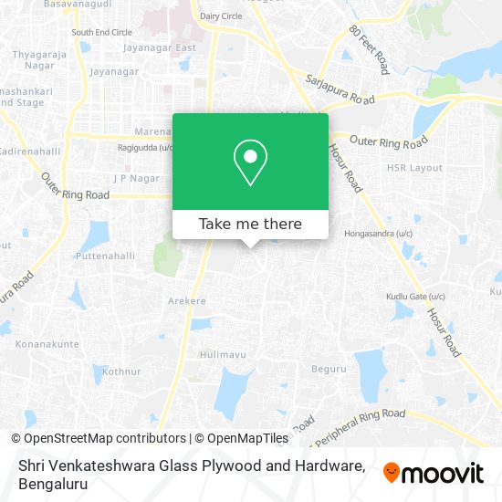 Shri Venkateshwara Glass Plywood and Hardware map