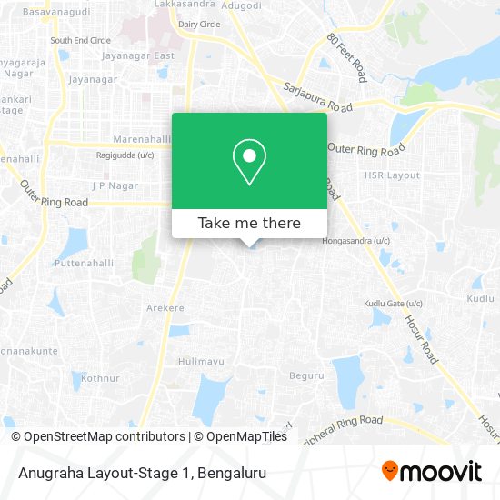 Anugraha Layout-Stage 1 map
