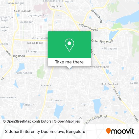 Siddharth Serenity Duo Enclave map