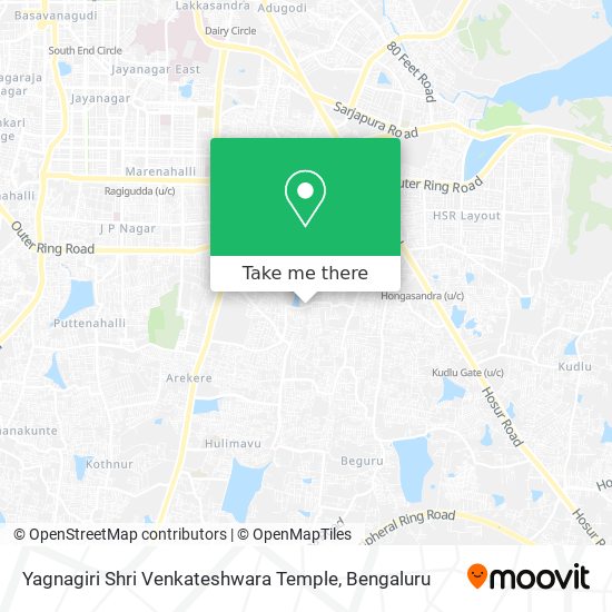 Yagnagiri Shri Venkateshwara Temple map