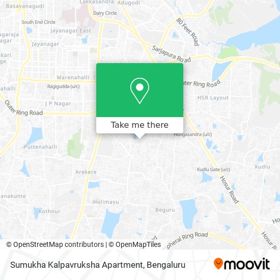 Sumukha Kalpavruksha Apartment map