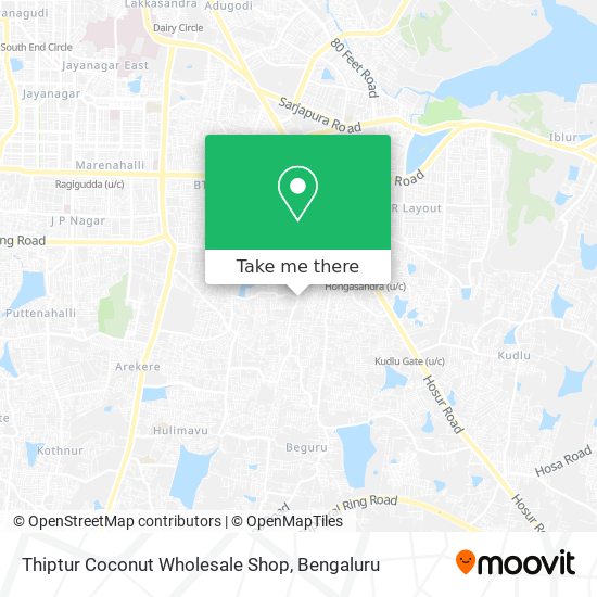 Thiptur Coconut Wholesale Shop map