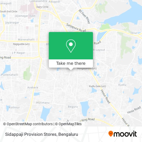 Sidappaji Provision Stores map