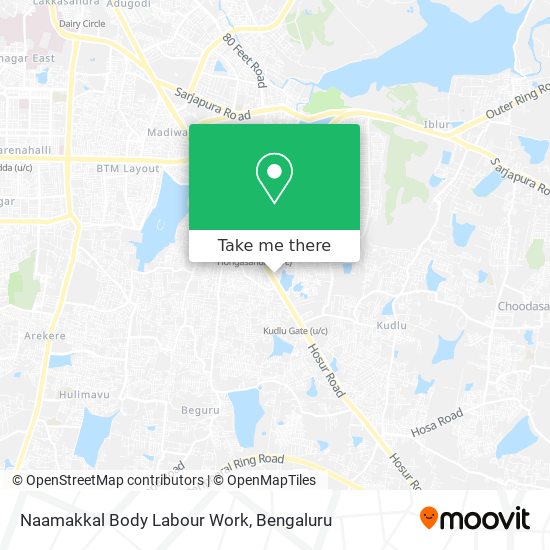 Naamakkal Body Labour Work map