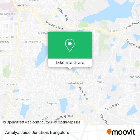 Amulya Juice Junction map