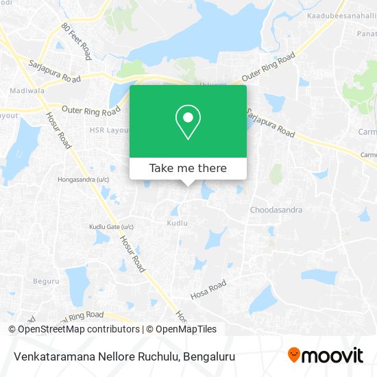 Venkataramana Nellore Ruchulu map