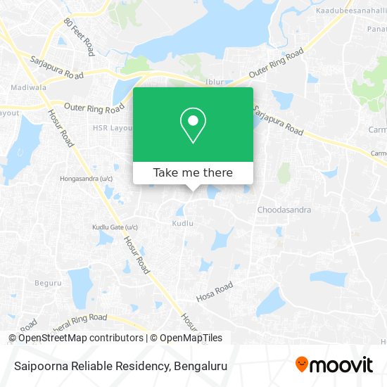 Saipoorna Reliable Residency map