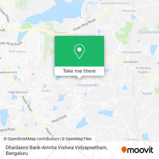 Dhanlaxmi Bank-Amrita Vishwa Vidyapeetham map