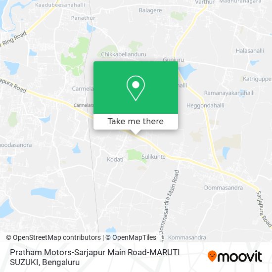 Pratham Motors-Sarjapur Main Road-MARUTI SUZUKI map