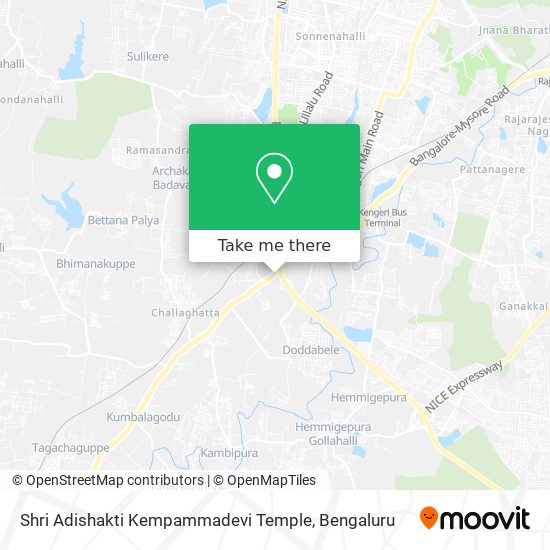 Shri Adishakti Kempammadevi Temple map