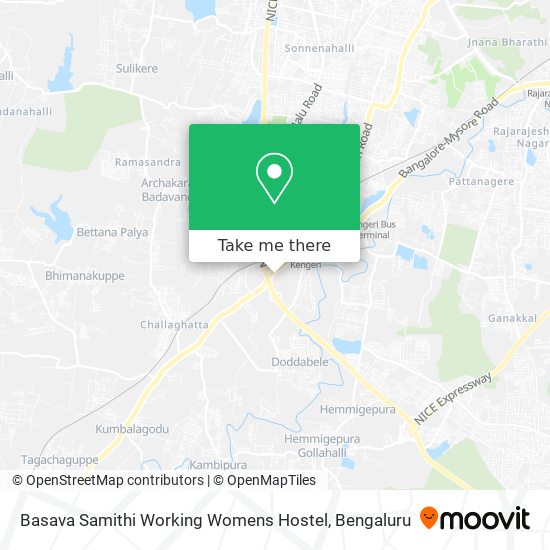 Basava Samithi Working Womens Hostel map