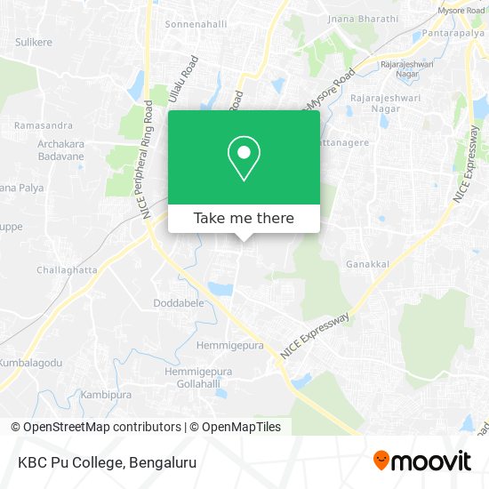 KBC Pu College map