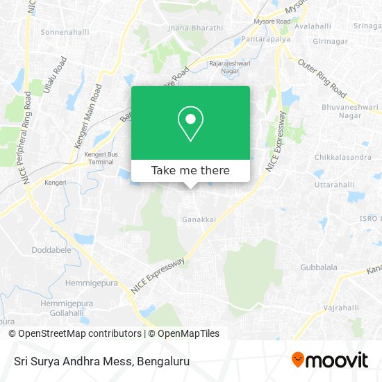 Sri Surya Andhra Mess map