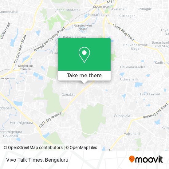 Vivo Talk Times map