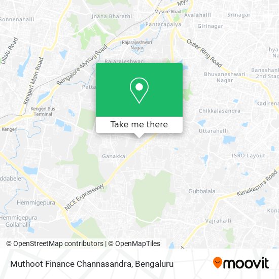 Muthoot Finance Channasandra map