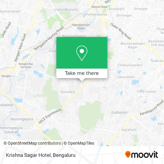 Krishna Sagar Hotel map