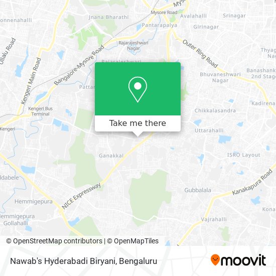 Nawab's Hyderabadi Biryani map