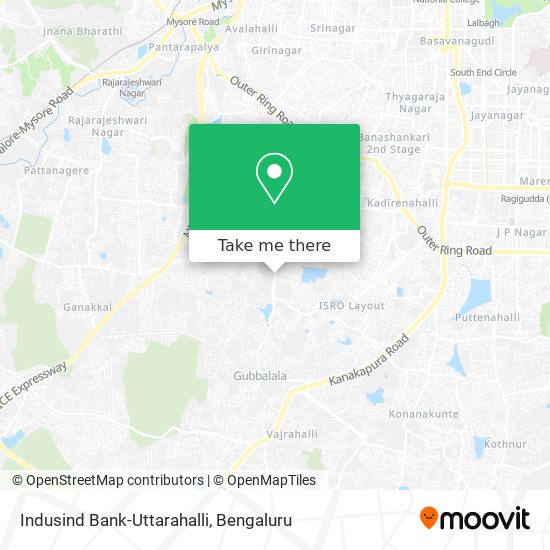 Indusind Bank-Uttarahalli map