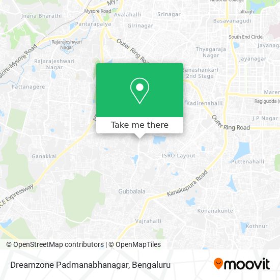 Dreamzone Padmanabhanagar map