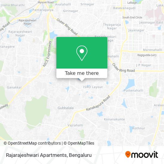 Rajarajeshwari Apartments map