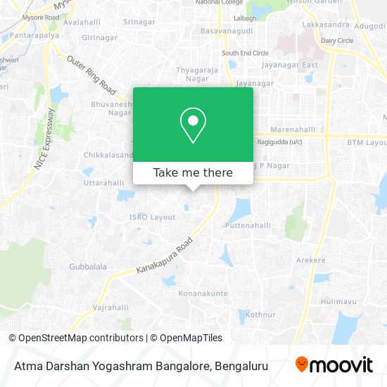 Atma Darshan Yogashram Bangalore map