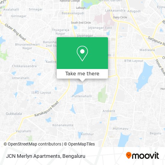 JCN Merlyn Apartments map