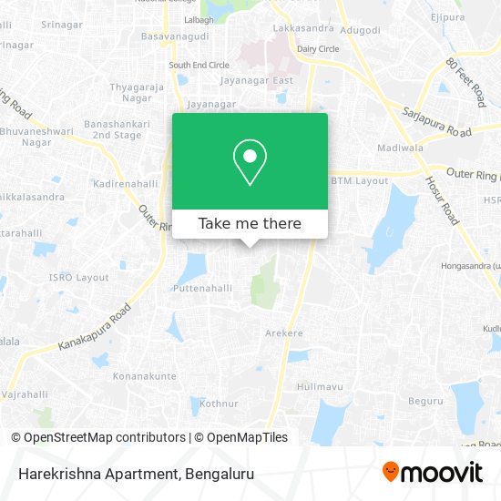 Harekrishna Apartment map