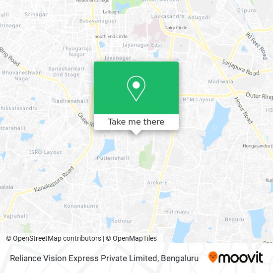 Reliance Vision Express Private Limited map