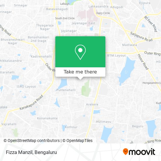 Fizza Manzil map