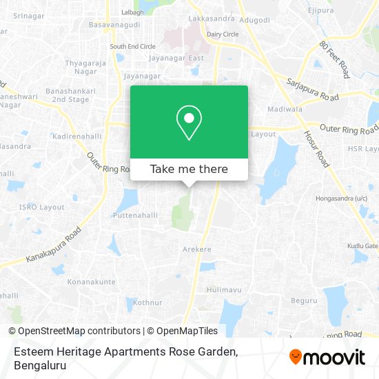 Esteem Heritage Apartments Rose Garden map