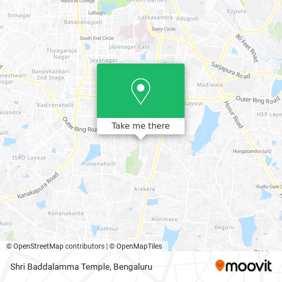 Shri Baddalamma Temple map