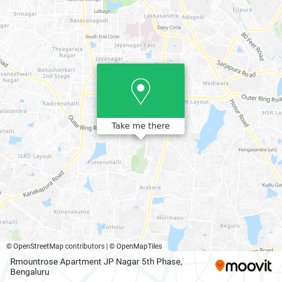 Rmountrose Apartment JP Nagar 5th Phase map