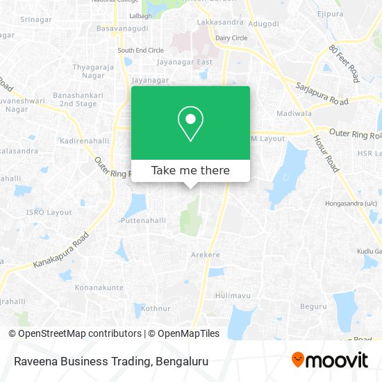 Raveena Business Trading map