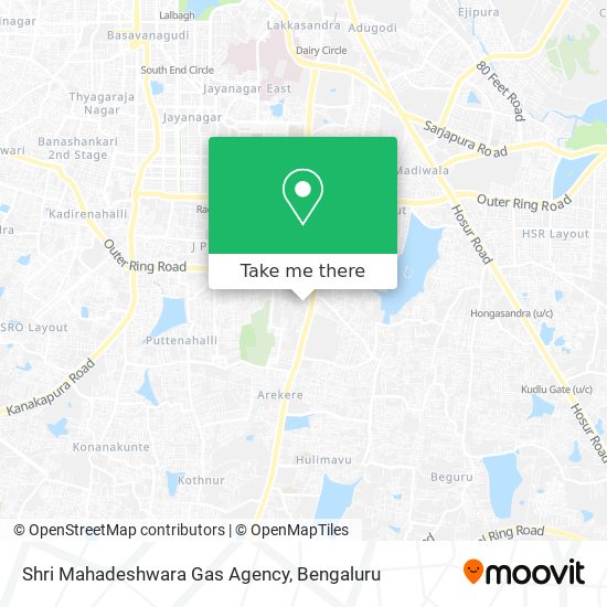 Shri Mahadeshwara Gas Agency map