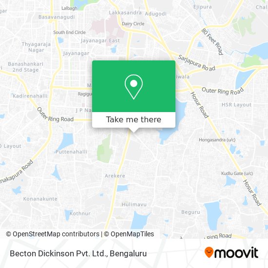 Becton Dickinson Pvt. Ltd. map