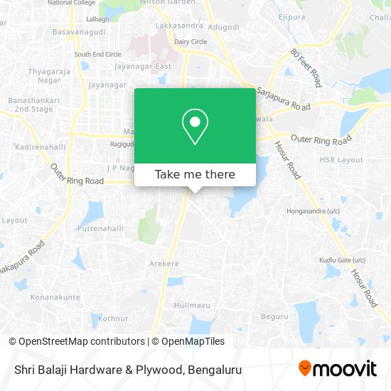 Shri Balaji Hardware & Plywood map