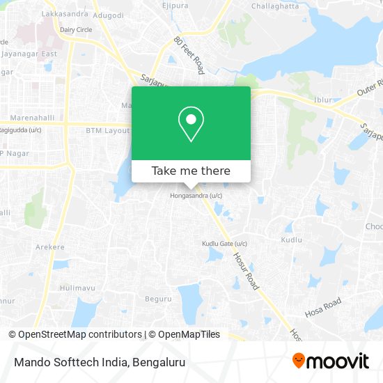 Mando Softtech India map