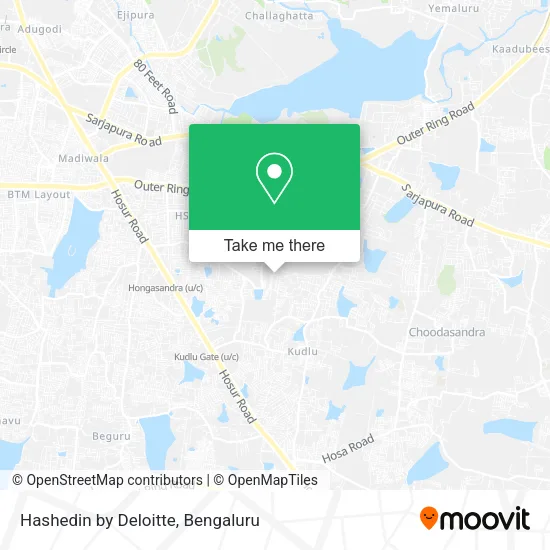 Hashedin by Deloitte map