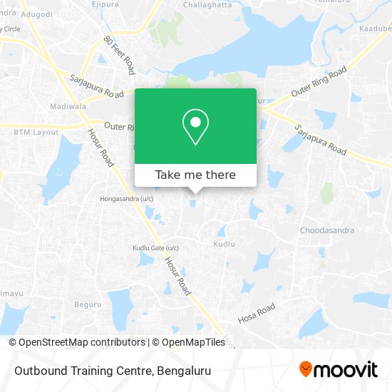 Outbound Training Centre map