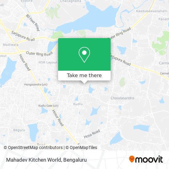 Mahadev Kitchen World map
