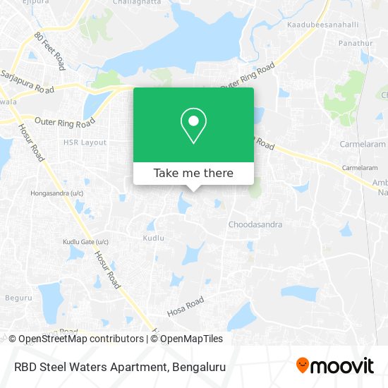 RBD Steel Waters Apartment map