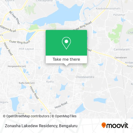 Zonasha Lakedew Residency map