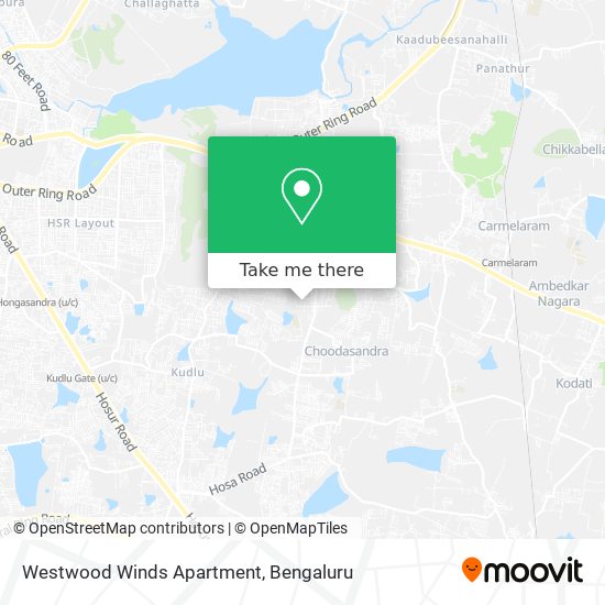 Westwood Winds Apartment map