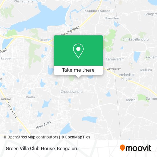 Green Villa Club House map