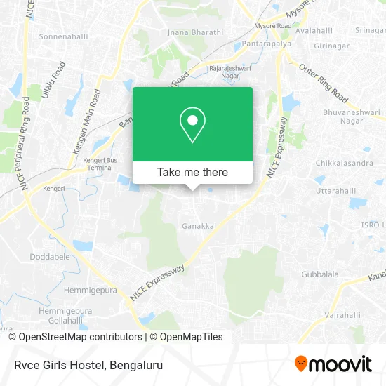 Rvce Girls Hostel map