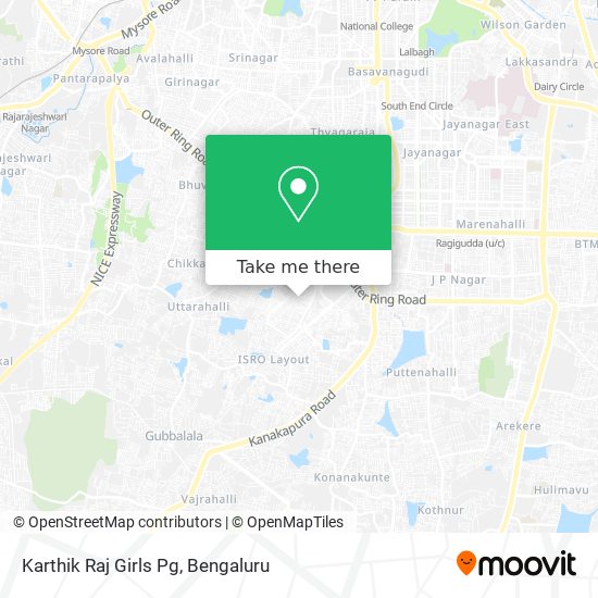 Karthik Raj Girls Pg map