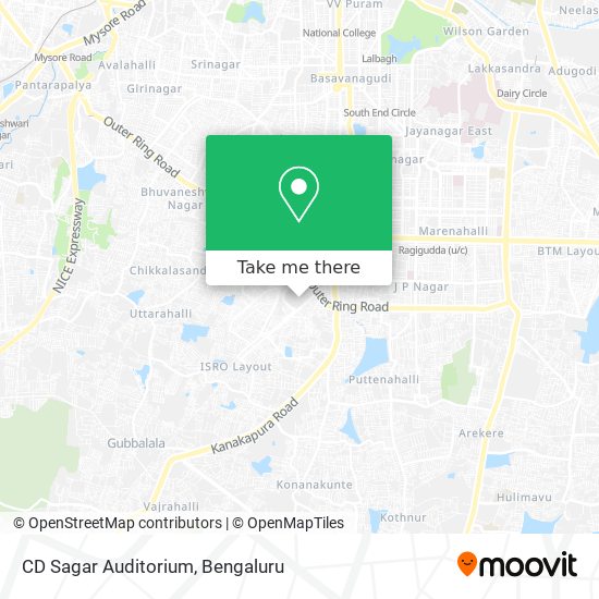 CD Sagar Auditorium map