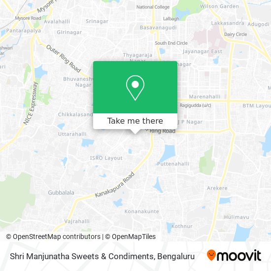 Shri Manjunatha Sweets & Condiments map